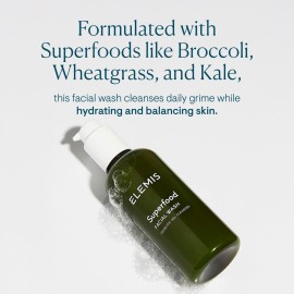 ELEMIS Superfood Facial Wash, 200ml - Revitalizing Daily Prebiotic Gel Wash, Gently Cleanse, Nourish & Balance Skin for Glowing Complexion, Hydrating Facial Cleanser to Remove Grime ELEMIS Superfood Facial Wash, 200ml - Revitalizing Daily Prebiotic Gel Wash, Gently Cleanse, Nourish & Balance Skin for Glowing Complexion, Hydrating Facial Cleanser to Remove Grime