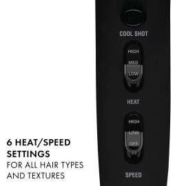 HOT TOOLS Professional Rainbow Turbo Ceramic Hair Dryer | Less Frizz, for Shiny, Healthy-Looking Hair | Powerful and Quiet Blowouts for Fast & Easy Styling (1875 Watts) HOT TOOLS Professional Rainbow Turbo Ceramic Hair Dryer | Less Frizz, for Shiny, Healthy-Looking Hair | Powerful and Quiet Blowouts for Fast & Easy Styling (1875 Watts)