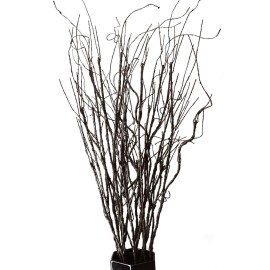 FeiLix 10PCS Lifelike Curly Willow Branches Decorative Dried Artificial Twigs, 30.7 Inches Fake Bendable Sticks Vintage Vines/Stems DIY Greenery Plants Craft Vases Home Garden Hotel Farmhouse Decor