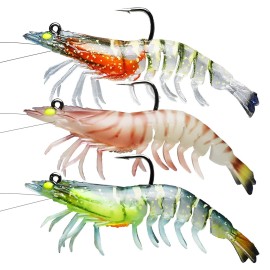 TRUSCEND Pre-Rigged Fishing Jigs, 1:50 Super Durable TPE Bass Fishing Lures, Well-Made Lifelike Soft Shrimp Swimbait, Weedless MarshSwamp Fishing Lure for Trout Crappie Walleye, Keep Separately! TRUSCEND Pre-Rigged Fishing Jigs, 1:50 Super Durable TPE Bass Fishing Lures, Well-Made Lifelike Soft Shrimp Swimbait, Weedless MarshSwamp Fishing Lure for Trout Crappie Walleye, Keep Separately!