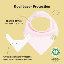 8-Pack Organic Baby Bandana Bibs for Girls - Super Absorbent Triangle Baby Bibs for Drooling and Teething Infant, 100% Cotton Extra Soft for Newborn, Infant 0-36 Months (Muted Pastel) 8-Pack Organic Baby Bandana Bibs for Girls - Super Absorbent Triangle Baby Bibs for Drooling and Teething Infant, 100% Cotton Extra Soft for Newborn, Infant 0-36 Months (Muted Pastel)