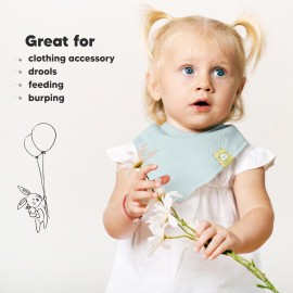 8-Pack Organic Baby Bandana Bibs for Girls - Super Absorbent Triangle Baby Bibs for Drooling and Teething Infant, 100% Cotton Extra Soft for Newborn, Infant 0-36 Months (Muted Pastel) 8-Pack Organic Baby Bandana Bibs for Girls - Super Absorbent Triangle Baby Bibs for Drooling and Teething Infant, 100% Cotton Extra Soft for Newborn, Infant 0-36 Months (Muted Pastel)