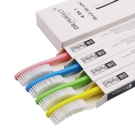 DR PEFECT Extra Hard & Firm Toothbrush Large Long Head Whitening Teeth Pack of 4 DR PEFECT Extra Hard & Firm Toothbrush Large Long Head Whitening Teeth Pack of 4