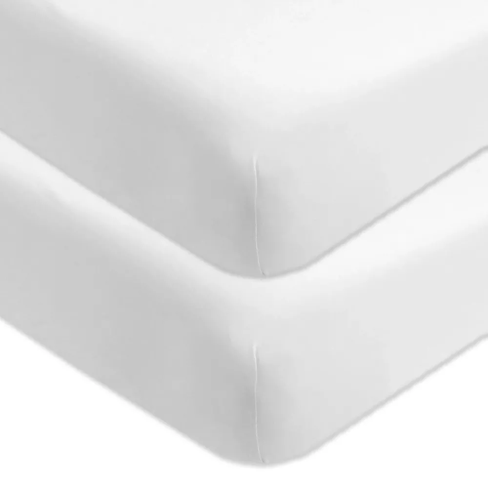HonestBaby Fitted Crib Sheets Set Standard Mattress, 100% Organic Cotton Baby Boys, Girls, Neutral, 2 Pack - Bright White, One Size HonestBaby Fitted Crib Sheets Set Standard Mattress, 100% Organic Cotton Baby Boys, Girls, Neutral, 2 Pack - Bright White, One Size