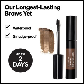 Revlon ColorStay Brow Fiber Filler, Longwearing & Volumizing Waterproof Eyebrow Gel, 303 Medium Brown, 0.23 fl. oz. Revlon ColorStay Brow Fiber Filler, Longwearing & Volumizing Waterproof Eyebrow Gel, 303 Medium Brown, 0.23 fl. oz.