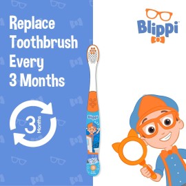 Brush Buddies Blippi Kids Toothbrushes, Manual Toothbrushes for Kids, Toothbrush for Toddlers 2-4 Years, Blippi Childrens Toothbrush, Soft Toothbrushes, 6PK Brush Buddies Blippi Kids Toothbrushes, Manual Toothbrushes for Kids, Toothbrush for Toddlers 2-4 Years, Blippi Childrens Toothbrush, Soft Toothbrushes, 6PK