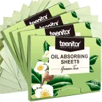 Teenitor Oil Blotting Sheets for Face, 400 Sheets Green Tea Oil Absorbing Sheets Blotting Paper for Oily Skin, Oil Absorbent Pads Face Oil Wipes Oil Sheets for Women, Oil Control Film Large 10cmx7cm