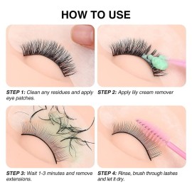 LASHVIEW Eyelash Extension Remover Cream, Light Aloe Flavor Cream,Eyelash Adhesive Remover, Professional Eyelash Extensions Remover for Salon,5g LASHVIEW Eyelash Extension Remover Cream, Light Aloe Flavor Cream,Eyelash Adhesive Remover, Professional Eyelash Extensions Remover for Salon,5g