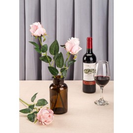 Flojery 10pcs Artificial Rose Flowers Long Stem Fake Silk Roses for DIY Wedding Bouquet Table Centerpiece Home Decor (Light Pink) Flojery 10pcs Artificial Rose Flowers Long Stem Fake Silk Roses for DIY Wedding Bouquet Table Centerpiece Home Decor (Light Pink)