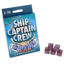 TDC Games Ship Captain Crew Dice Game, Great for Party Favors, Family and Travel Games, Dice Game for Adults
