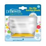 Dr. Brown\'s No-Slip Strong Suction Bowl for Babies and Toddlers, BPA Free - 2-Pack