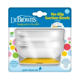 Dr. Brown\'s No-Slip Strong Suction Bowl for Babies and Toddlers, BPA Free - 2-Pack Dr. Brown\'s No-Slip Strong Suction Bowl for Babies and Toddlers, BPA Free - 2-Pack