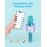 Amazmic Kids Karaoke Microphone Machine Toys for Girls Bluetooth Microphone with LED Light, Birthday Gift for Girls Boys 3 4 5 6 7 8 9 10 11 12 Year Old Kids Toys(Blue)