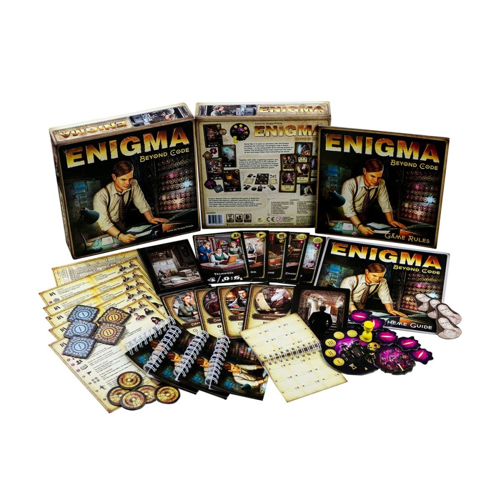CrowD Games Enigma: Beyond Code Board Game | Light Geek Game | Ages 12 and up | 1-5 Players | Average Playtime 5-60 Min | Made