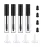 4 Pack Empty Mascara Tube with Eyelash Wand, ForSewian10ml Premium Eyelash Cream Container Bottle with Mini Funnels and Leak Stoppers (black)