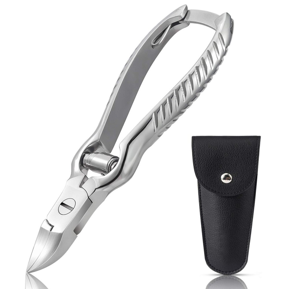 BEZOX Heavy Duty Podiatrist Toenail Clippers for Thick and Ingrown Nails, Stainless Steel Toe Nail Clipper, Pordiatry Ingrwon Toenail Tools - Silver BEZOX Heavy Duty Podiatrist Toenail Clippers for Thick and Ingrown Nails, Stainless Steel Toe Nail Clipper, Pordiatry Ingrwon Toenail Tools - Silver