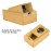 Cusdie Bamboo Dice Tower Foldable Wooden Die Roller Castle Rolling Case for Board Game, D&D, RPG(Skull)
