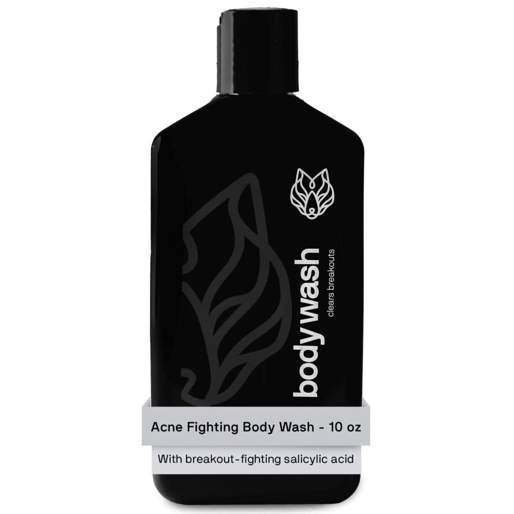 Black Wolf Charcoal Powder Body Wash Men - 10 Fl Oz Paraben-Free Mens Body Wash - Salicylic Acid Reduce Acne Breakouts and Cleanse Your Skin - Full Coverage & Deep Clean Men\'s Bodywash Black Wolf Charcoal Powder Body Wash Men - 10 Fl Oz Paraben-Free Mens Body Wash - Salicylic Acid Reduce Acne Breakouts and Cleanse Your Skin - Full Coverage & Deep Clean Men\'s Bodywash
