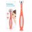 Frida Baby Triple-Angle Toothhugger Training Toddler Toothbrush | Toddler Toothbrush 2 Years and Up, Cleans All Sides at Once | Pink