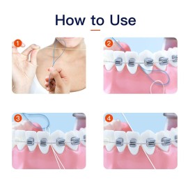 VINSULLA Floss Threaders for Braces, Bridges, and Implants (50 Count (Pack of 3)) VINSULLA Floss Threaders for Braces, Bridges, and Implants (50 Count (Pack of 3))