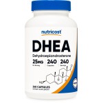 Nutricost DHEA 25mg, 240 Capsules - Gluten Free, Soy Free, Non-GMO, Supplement