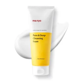 ma:nyo Pure & Deep Cleansing Foam | Gentle Face Wash with Natural Ingredients | Removes Impurities & Excess Sebum | Suitable for All Skin Types | Korean Skincare 6.7 fl oz (200ml) ma:nyo Pure & Deep Cleansing Foam | Gentle Face Wash with Natural Ingredients | Removes Impurities & Excess Sebum | Suitable for All Skin Types | Korean Skincare 6.7 fl oz (200ml)