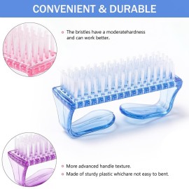 Handle Grip Nail Brush, Hand Fingernail Scrub Cleaning Brushes for Toes and Nails Cleaner, Pedicure Scrubbing tool kit for Men and Women 5 Pack (Multicolor) Handle Grip Nail Brush, Hand Fingernail Scrub Cleaning Brushes for Toes and Nails Cleaner, Pedicure Scrubbing tool kit for Men and Women 5 Pack (Multicolor)