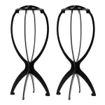Ruiwen hair 2PCS Wig Stand, Wig Head, Travel Wig Stand for Styling Collapsible Wig Stand Portable Wig Stand Wig Holder 13.8 Inch Wig Stands for Women Multiple Wigs