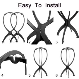 Ruiwen hair 2PCS Wig Stand, Wig Head, Travel Wig Stand for Styling Collapsible Wig Stand Portable Wig Stand Wig Holder 13.8 Inch Wig Stands for Women Multiple Wigs Ruiwen hair 2PCS Wig Stand, Wig Head, Travel Wig Stand for Styling Collapsible Wig Stand Portable Wig Stand Wig Holder 13.8 Inch Wig Stands for Women Multiple Wigs