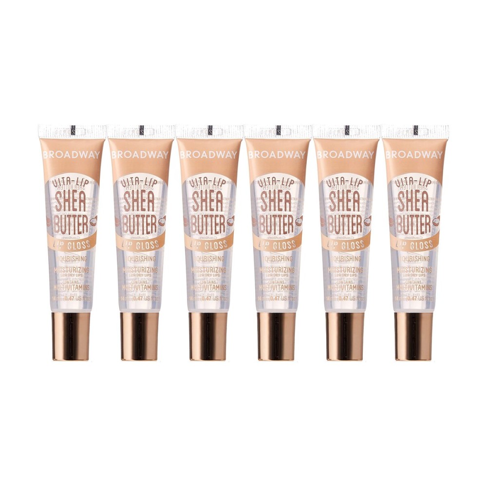 Ruby Kisses Broadway Vita-Lip Clear Lip Gloss (Shea Butter 6 Pack), Ultra-Hydrating & Soothing Formula with Multi-Vitamin Oils, High-Shine Non-Sticky Finish, Nourishing Lip Balm for Healthy Lips Ruby Kisses Broadway Vita-Lip Clear Lip Gloss (Shea Butter 6 Pack), Ultra-Hydrating & Soothing Formula with Multi-Vitamin Oils, High-Shine Non-Sticky Finish, Nourishing Lip Balm for Healthy Lips