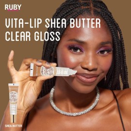 Ruby Kisses Broadway Vita-Lip Clear Lip Gloss (Shea Butter 6 Pack), Ultra-Hydrating & Soothing Formula with Multi-Vitamin Oils, High-Shine Non-Sticky Finish, Nourishing Lip Balm for Healthy Lips Ruby Kisses Broadway Vita-Lip Clear Lip Gloss (Shea Butter 6 Pack), Ultra-Hydrating & Soothing Formula with Multi-Vitamin Oils, High-Shine Non-Sticky Finish, Nourishing Lip Balm for Healthy Lips