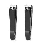 ICEYLI Large Nail Clippers Set,2 Pcs Premium Stainless Steel Fingernail & Toenail Clippers Curved Blade with Sharp and Sturdy Blade