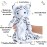Musical Baby Lovey White Tiger - White Noise & Lullaby Plush - Calms Fussy Babies, Reduces Night Wakeups & Helps Toddlers Sleep Longer - Proven Sleep Aid - BPA-Free, Machine Washable, Newborn Gift