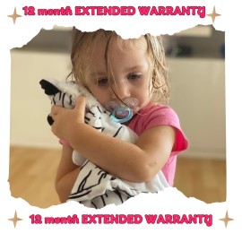 Musical Baby Lovey White Tiger - White Noise & Lullaby Plush - Calms Fussy Babies, Reduces Night Wakeups & Helps Toddlers Sleep Longer - Proven Sleep Aid - BPA-Free, Machine Washable, Newborn Gift