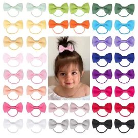 Baby Hair Ties with Bows for Toddler - 2 Inch Elastic Ponytail Holders Small Hair Ties For Baby Girls Infants Hair Accessories 40 Pieces Baby Hair Ties with Bows for Toddler - 2 Inch Elastic Ponytail Holders Small Hair Ties For Baby Girls Infants Hair Accessories 40 Pieces