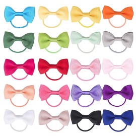 Baby Hair Ties with Bows for Toddler - 2 Inch Elastic Ponytail Holders Small Hair Ties For Baby Girls Infants Hair Accessories 40 Pieces Baby Hair Ties with Bows for Toddler - 2 Inch Elastic Ponytail Holders Small Hair Ties For Baby Girls Infants Hair Accessories 40 Pieces
