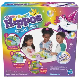 Hasbro Gaming Hungry Hippos Unicorn Edition Pre-School Board Game for Kids Ages 4 and Up; 2-4 Players (Amazon Exclusive) Hasbro Gaming Hungry Hippos Unicorn Edition Pre-School Board Game for Kids Ages 4 and Up; 2-4 Players (Amazon Exclusive)