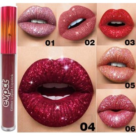 evpct 6Pcs Diamond Lip Gloss Matte to Glitter Liquid Lipstick Waterproof, Metallic Metal Shimmer Liquid Diamond Glitter Sparkle Sparkling Lipstick Lip Gloss Sets for Women Lips Kit, glitter+lipstick evpct 6Pcs Diamond Lip Gloss Matte to Glitter Liquid Lipstick Waterproof, Metallic Metal Shimmer Liquid Diamond Glitter Sparkle Sparkling Lipstick Lip Gloss Sets for Women Lips Kit, glitter+lipstick