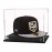 WANLIAN Clear Hat Display Case, Acrylic Baseball Cap Holder Stand with Stainless Steel Risers, Perfect for Sports Caps & Mini Helmets (8.6x7.9x7inch, L*W*H)
