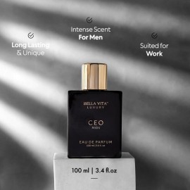 BellaVita Luxury CEO Man Perfume for Men (3.38 fl.oz) | Long-Lasting Men\'s Perfume with Lemon, Lavender, Tonka & Agarwood Fragrance for Man | CEO Parfum for Men | Vegan & Cruelty-Free Fragrance BellaVita Luxury CEO Man Perfume for Men (3.38 fl.oz) | Long-Lasting Men\'s Perfume with Lemon, Lavender, Tonka & Agarwood Fragrance for Man | CEO Parfum for Men | Vegan & Cruelty-Free Fragrance