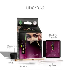 Mina ibrow Tint kit Ash Blond