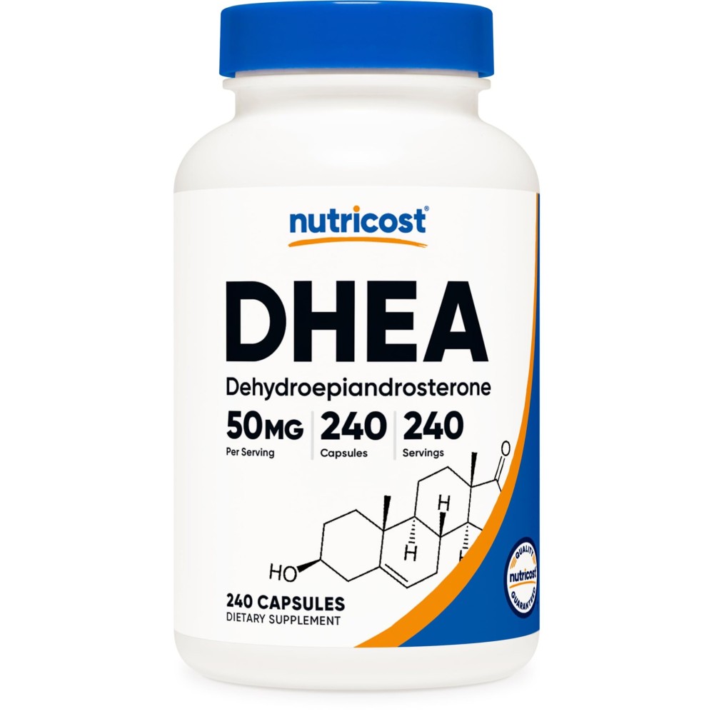 Nutricost DHEA 50mg, 240 Capsules - Gluten Free, Soy Free, Non-GMO, Supplement Nutricost DHEA 50mg, 240 Capsules - Gluten Free, Soy Free, Non-GMO, Supplement