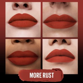 Maybelline Color Sensational Ultimatte Matte Lipstick, Non-Drying, Intense Color Pigment, More Rust, Rusty Red, 1 Count Maybelline Color Sensational Ultimatte Matte Lipstick, Non-Drying, Intense Color Pigment, More Rust, Rusty Red, 1 Count