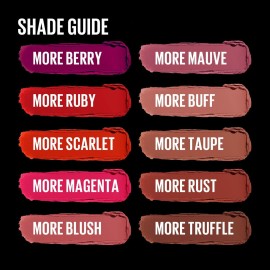 Maybelline Color Sensational Ultimatte Matte Lipstick, Non-Drying, Intense Color Pigment, More Rust, Rusty Red, 1 Count Maybelline Color Sensational Ultimatte Matte Lipstick, Non-Drying, Intense Color Pigment, More Rust, Rusty Red, 1 Count