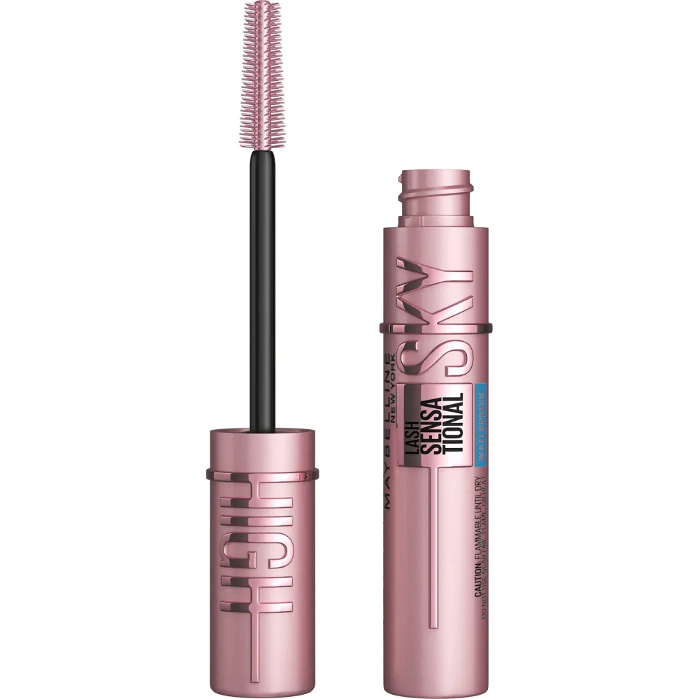 Maybelline Lash Sensational Sky High Waterproof Mascara Makeup, Volumizing, Lengthening, Defining, Curling, Multiplying, Buildable Formula, Very Black, 1 Count Maybelline Lash Sensational Sky High Waterproof Mascara Makeup, Volumizing, Lengthening, Defining, Curling, Multiplying, Buildable Formula, Very Black, 1 Count