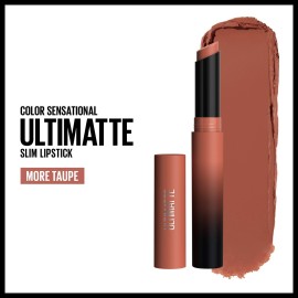 Maybelline Color Sensational Ultimatte Matte Lipstick, Non-Drying, Intense Color Pigment, More Taupe, Rose Nude, 1 Count Maybelline Color Sensational Ultimatte Matte Lipstick, Non-Drying, Intense Color Pigment, More Taupe, Rose Nude, 1 Count