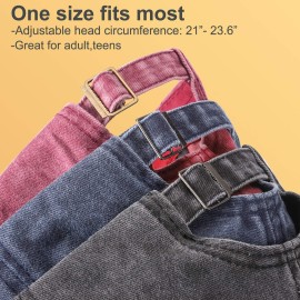 MEINICY 3 Pack Washed Plain Baseball Cap, Retro Adjustable Dad Hats Gift for Men/Women,Unstructured/Cotton MEINICY 3 Pack Washed Plain Baseball Cap, Retro Adjustable Dad Hats Gift for Men/Women,Unstructured/Cotton