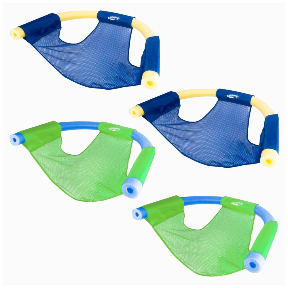 SwimWays Mesh Floating Pool Chair Noodle Slings (4 Pack), Swimming Pool Accessories & Water Toys, Pool Noodle Not Included SwimWays Mesh Floating Pool Chair Noodle Slings (4 Pack), Swimming Pool Accessories & Water Toys, Pool Noodle Not Included