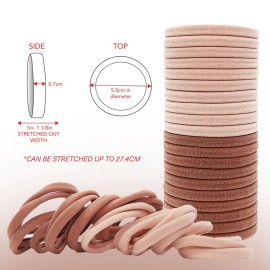 Kitsch Hair Ties No Damage - Strong, Stretchy Hair Bands | Soft Nylon Ponytail Holders, Snag-Free Rubber Bands, Perfect for Updos & Braids - Blush, 20pcs Kitsch Hair Ties No Damage - Strong, Stretchy Hair Bands | Soft Nylon Ponytail Holders, Snag-Free Rubber Bands, Perfect for Updos & Braids - Blush, 20pcs