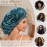 Satin Bonnet Silk Bonnet Hair Bonnet for Sleeping-Slouchy Beanie Hat Satin Sleep Cap for Women\'s Natural & Curly Hair(Blue Zircon)